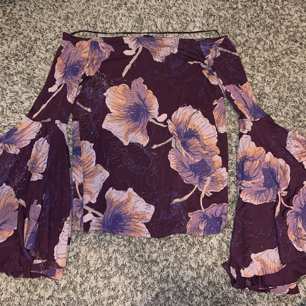 Free People Floral Top